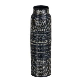 Vase Noir Aluminium 9 x 9 x 30,5 cm de BigBuy Home, Vases - Réf : S8805784, Prix : 15,85 €, Remise : %