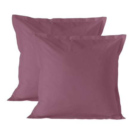 Pillowcase HappyFriday BASIC Magenta 60 x 60 cm (2 Units) | Tienda24 Tienda24.eu