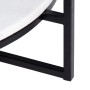 Mesa de Centro Branco Preto Cristal Mármore Ferro 80 x 80 x 46,5 cm | Tienda24 - Global Online Shop Tienda24.eu