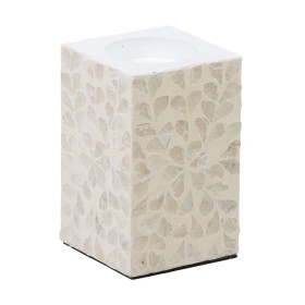 Bougeoir Blanc Bois Verre 24 x 24 x 39 cm | Tienda24 - Global Online Shop Tienda24.eu