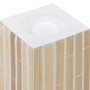 Candleholder Beige Bamboo MDF Wood 10,5 x 10,5 x 16 cm | Tienda24 - Global Online Shop Tienda24.eu