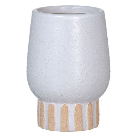 Vase Weiß aus Keramik 12,5 x 12,5 x 18 cm von BigBuy Home, Vasen - Ref: S8805849, Preis: 12,04 €, Rabatt: %