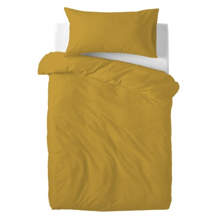 Duvet cover set HappyFriday Basic Kids Mustard Baby Crib 2 Pieces | Tienda24 Tienda24.eu