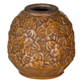 Vaso Castanho Cerâmica 16,5 x 16,5 x 16 cm de BigBuy Home, Jarrões - Ref: S8805866, Preço: 11,50 €, Desconto: %