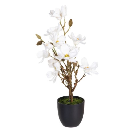 Planta Decorativa Poliéster Polietileno Ferro 30 x 30 x 60 cm Magnolia | Tienda24 - Global Online Shop Tienda24.eu