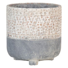 Planter Grey Cement 18 x 18 x 18,5 cm by BigBuy Garden, Cachepots - Ref: S8805925, Price: 10,33 €, Discount: %