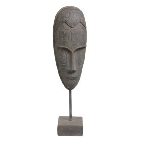 Figura Decorativa Gris Máscara 19 x 12 x 62 cm de BigBuy Home, Adornos - Ref: S8806029, Precio: 28,39 €, Descuento: %