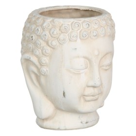 Blumentopf Creme Terrakotta Buddha Orientalisch 17,1 x 16,6 x 20 cm von BigBuy Garden, Übertöpfe - Ref: S8806042, Preis: 9,95...