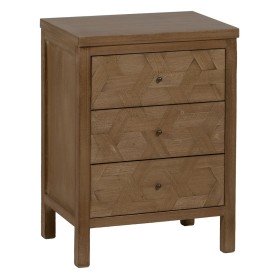 Comodino Crema Naturale Legno di abete Legno MDF 56 x 36 x 68 cm | Tienda24 - Global Online Shop Tienda24.eu