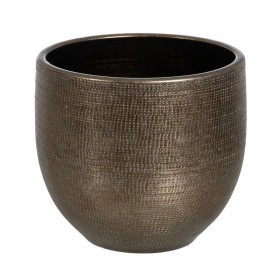 Planter Metallic Ceramic 40 x 40 x 37 cm by BigBuy Garden, Cachepots - Ref: S8806204, Price: 59,68 €, Discount: %