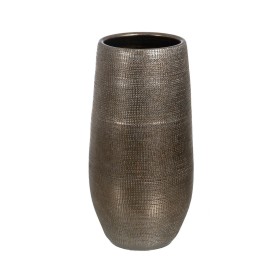 Cache-pot Métallisé Céramique 31 x 31 x 61 cm de BigBuy Garden, Cache-pots - Réf : S8806208, Prix : 66,60 €, Remise : %