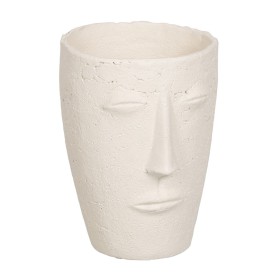 Vaso Crema Ceramica 17 x 17 x 23 cm di BigBuy Garden, Cachepot - Rif: S8806247, Prezzo: 22,60 €, Sconto: %