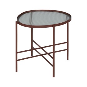 Mesa auxiliar Teja Cristal Hierro 55 x 47 x 54 cm de BigBuy Home, Mesas - Ref: S8806340, Precio: 83,28 €, Descuento: %