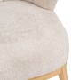 Armchair Cream Natural Rubber wood Foam Fabric 71 x 75 x 76 cm | Tienda24 - Global Online Shop Tienda24.eu