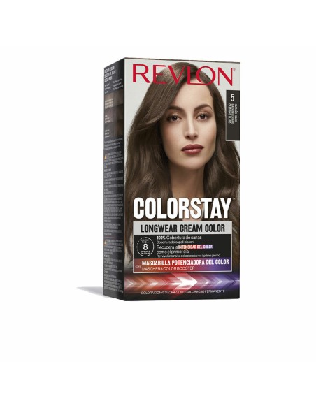 Tinta Permanente Revlon Colorstay Castanho Claro Nº 5 | Tienda24 Tienda24.eu