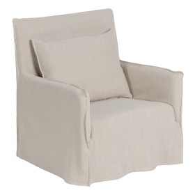 Fauteuil Crème Plume Bois de pin Foam 75 x 76 x 90,5 cm de BigBuy Home, Chaises - Réf : S8806444, Prix : 576,14 €, Remise : %