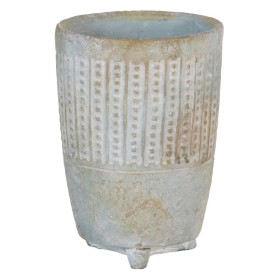 Cache-pot Gris Ciment 14 x 14 x 19,5 cm de BigBuy Garden, Cache-pots - Réf : S8806540, Prix : 6,56 €, Remise : %