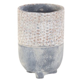 Planter Grey Cement 13 x 13 x 20 cm by BigBuy Garden, Cachepots - Ref: S8806544, Price: 6,17 €, Discount: %