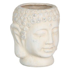 Planter Cream Terracotta Buddha Oriental 14 x 14 x 15,5 cm by BigBuy Garden, Cachepots - Ref: S8806574, Price: 5,80 €, Discou...