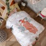 Juego de funda nórdica HappyFriday Mr Fox Jungle life Multicolor Cama de 80/90 2 Piezas | Tienda24 Tienda24.eu