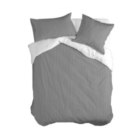 Duvet cover set Hosteline VEGAS Grey Double 2 Pieces | Tienda24 Tienda24.eu