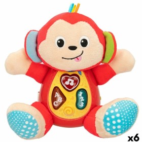 Peluche sonore Winfun Singe 18 x 20,5 x 12,5 cm (6 Unités) de Winfun, Animaux et personnages - Réf : S8900079, Prix : 61,78 €...