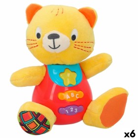 Peluche con Suono Winfun Gatto 16 x 17,5 x 10,5 cm (6 Unità) di Winfun, Animali e pupazzi - Rif: S8900137, Prezzo: 61,78 €, S...