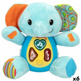 Peluche com Som Winfun Elefante 17 x 17,5 x 10 cm (6 Unidades) de Winfun, Animais e figuras - Ref: S8900139, Preço: 77,23 €, ...