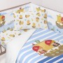 Cot protector HappyFriday Happynois Pirate ship Multicolour 210 x 40 cm | Tienda24 Tienda24.eu