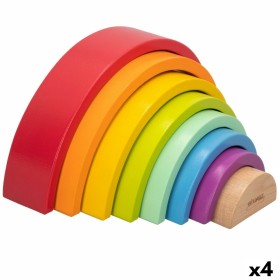 Child's Wooden Puzzle Woomax Rainbow 8 Pieces 4 Units by Woomax, Jigsaw puzzles and brainteasers - Ref: S8900224, Price: 56,8...