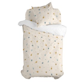 Parure de couette HappyFriday Basic Kids Rose Lit 1 persone 2 Pièces | Tienda24 Tienda24.eu