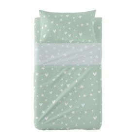 Bedding set HappyFriday Basic Kids Clouds Grey Baby Crib 2 Pieces | Tienda24 Tienda24.eu