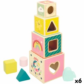 Building Blocks Mr. Wonderful 8 Pieces 12 x 12 x 12 cm (6 Units) by Mr. Wonderful, Sorting, Stacking & Plugging Toys - Ref: S...