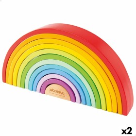 Child's Wooden Puzzle Woomax Rainbow 11 Pieces 2 Units by Woomax, Jigsaw puzzles and brainteasers - Ref: S8900298, Price: 49,...