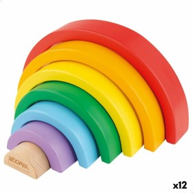 Skills game Woomax Rainbow 21 x 10 x 3,5 cm (12 Units) by Woomax, Sorting, Stacking & Plugging Toys - Ref: S8900299, Price: 6...