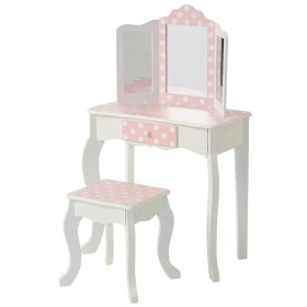 Dressing Table with Stool Teamson Pink White Spots 63 x 100 x 29 cm Teamson - 1