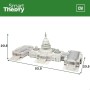 3D Puzzle Colorbaby Capitolio 126 Pieces 52,5 x 20,5 x 23,5 cm (6 Units) | Tienda24 - Global Online Shop Tienda24.eu