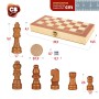 Chess and Checkers Board Colorbaby Backgammon Wood (6 Units) | Tienda24 - Global Online Shop Tienda24.eu