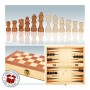 Chess and Checkers Board Colorbaby Backgammon Wood (6 Units) | Tienda24 - Global Online Shop Tienda24.eu