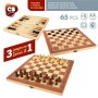 Chess and Checkers Board Colorbaby Backgammon Wood (6 Units) | Tienda24 - Global Online Shop Tienda24.eu