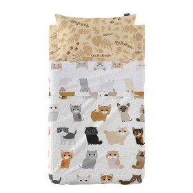 Bedding set HappyFriday Mr Fox World Trip Multicolour Baby Crib 2 Pieces | Tienda24 Tienda24.eu