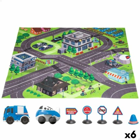 Tapis de jeu Speed & Go Accessoires Voitures Route Tissu Plastique (6 Unités) | Tienda24 - Global Online Shop Tienda24.eu