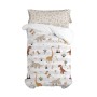 Duvet cover set HappyFriday Moshi Moshi Dino Family Multicolour 2 Pieces | Tienda24 Tienda24.eu