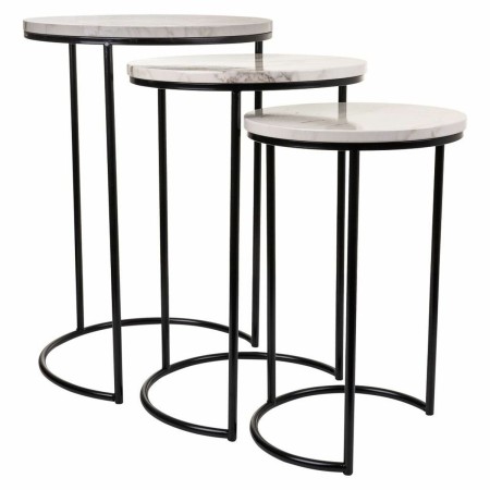 Set of 3 tables Alexandra House Living Black Iron 39 x 57 x 39 cm by Alexandra House Living, Tables - Ref: D1631343, Price: 7...