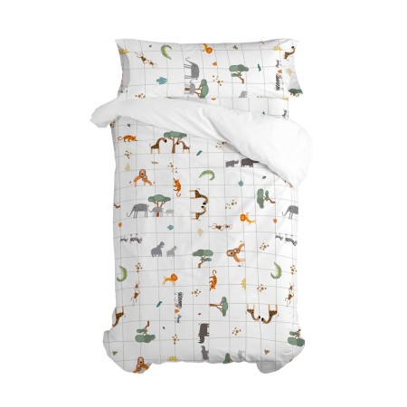 Duvet cover set HappyFriday Mini Savanna Multicolour 2 Pieces | Tienda24 Tienda24.eu