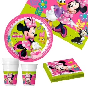 Party supply set Minnie Mouse 37 Pieces by Minnie Mouse, Party items - Ref: S8900929, Price: 10,74 €, Discount: %