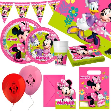 Set d'articles de fête Minnie Mouse 66 Pièces | Tienda24 - Global Online Shop Tienda24.eu