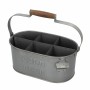 Cesta Decorativa Aktive Acero Galvanizado 35,5 x 16 x 19,5 cm Botellero (6 Unidades) | Tienda24 - Global Online Shop Tienda24.eu