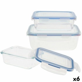 Set of Stackable Hermetically-sealed Kitchen Containers Max Home 6 Units 23 x 7,5 x 17,5 cm by Max Home, Food storage - Ref: ...