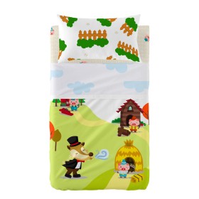 Conjunto de Lençóis HappyFriday LE PETIT PRINCE Multicolor Berço de Bebé 2 Peças | Tienda24 Tienda24.eu